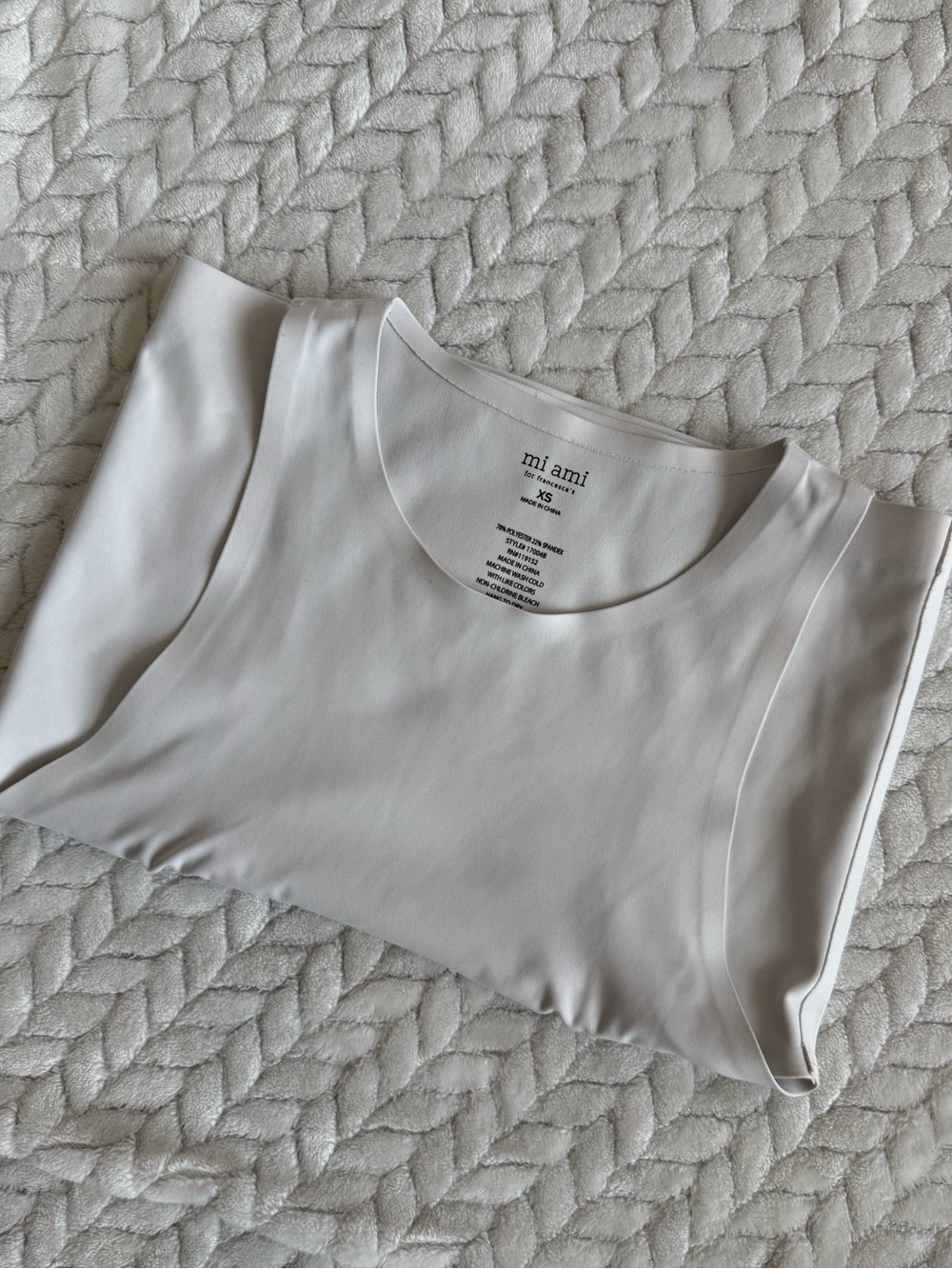 Miami workout tank white size XS
